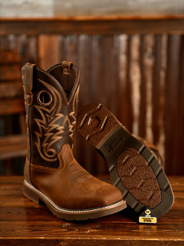 Georgia Boot Core 37 Western 11" Waterproof Pull-On Work Boot